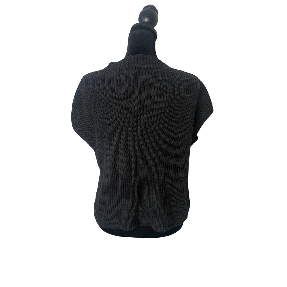 Lillusory Cropped Sweater Patch Pocket Distressed Size XS Boxy Knit Grunge - Picture 4 of 12